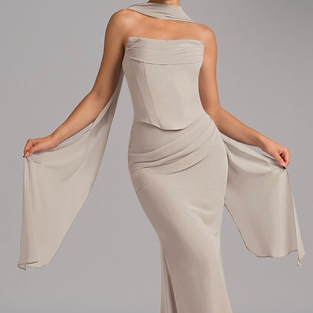 Stone Maxi Prom Dress SIZE 10